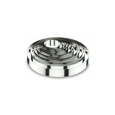 LACOR Cercle &agrave; tarte rond en inox  18/10 - 12X6 cm