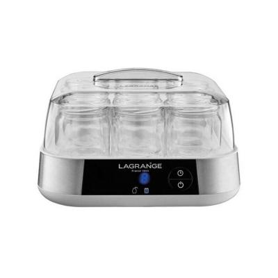 LAGRANGE  Yaourti&egrave;re 15L Inox 18W 9 pots de 185g Yaourt Fait Maison Couvercles inclus