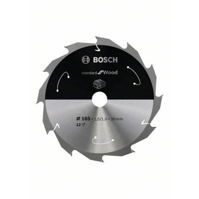 BOSCH Lame de scie circulaire standard pour bois, 165x1.5 / 1x20, 12 dents - 