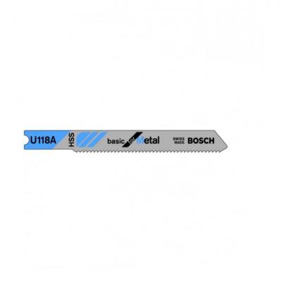 BOSCH  Lame de scie sauteuse 80mm HSS - U 118 A Basic for Metal