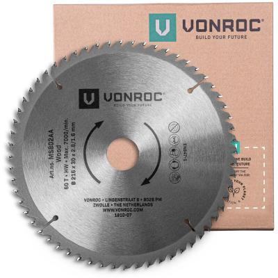 VONROC Lame de scie universelle. 216 mm de diam&egrave;tre - 60 dents - ms802aa