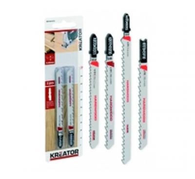 KREATOR Lame de scie sauteuse &agrave; bois dur en T (pas 2,5mm - 100mm) - 2 pi&egrave;ces