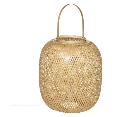 ATMOSPHERA Sans Marque Lampe &agrave; poser bambou Lesia H45  - Naturel clair