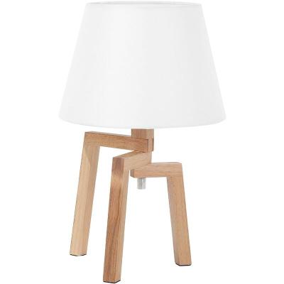 BELIANI Lampe &agrave; poser blanche nalon 91058