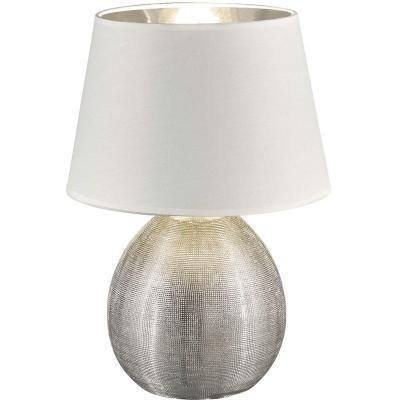 REALITY LEUCHTEN Lampe Luxor Argent 1x60W E27 - Gris