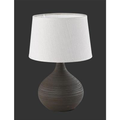 DEFIBRICO Reality - Lampe Martin Brun 1x40W E14 - Marron Bois Bronze Rouille