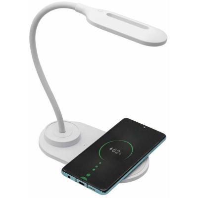  Denver Lqi-55 Led Lamp With Wireless Charger Argent&eacute;
