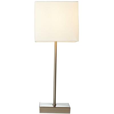 BRILLIANT Lampe tactile e14 max 40W moderne m&eacute;tal blanc,  Aglae