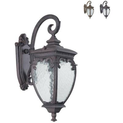 MAYTONI  Fleur Lanterne murale d'ext&eacute;rieur noire avec or, IP44