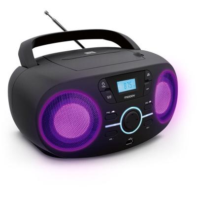 METRONIC Lecteur CD lumineux avec radio FM et port USB