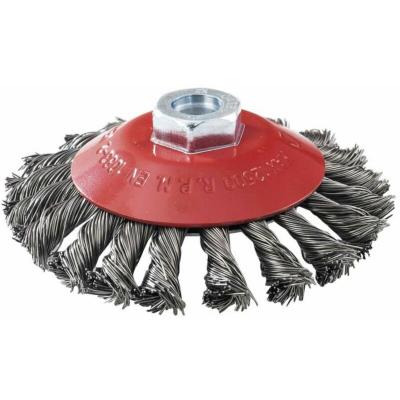 PROVENCE OUTILLAGE Leman 06428 Brosse cuvette en Acier torsad&eacute; &Oslash; 115 mm