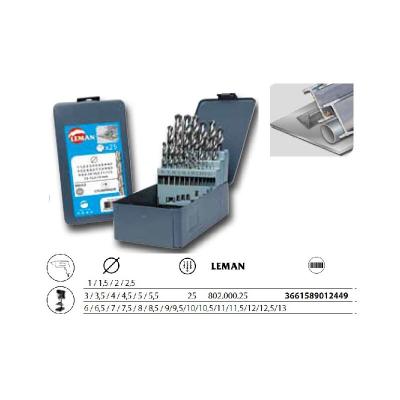 LEMAN  - Coffret 25 Forets Metal Hss &Oslash;1 &agrave; 13mm