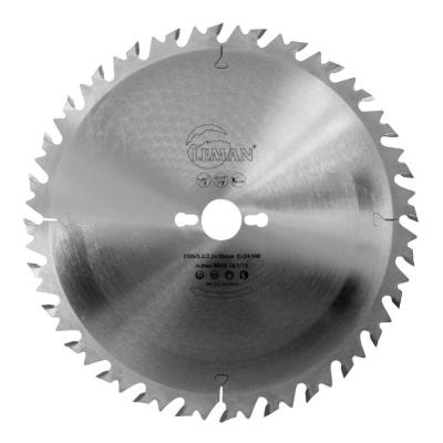 LEMAN Lame de scie carbure 250 mm 24 dents anti recul pour debit bois