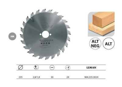 LEMAN  - lame circulaire carbure 235 mm 24 dents