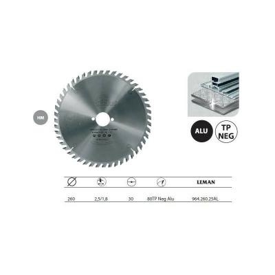 LEMAN Lame Carbure / Portative Festool D.260x30 Ep2,5 80z Tp / Alu - 
