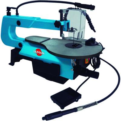 LEMAN Scie &agrave; chantourner avec p&eacute;dale et flexible 400 mm - sac 407 - 