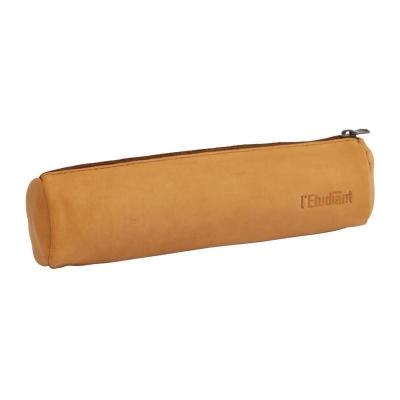 LETUDIANT L'&eacute;tudiant Trousse Fourre-Tout Rond En Cuir Beige