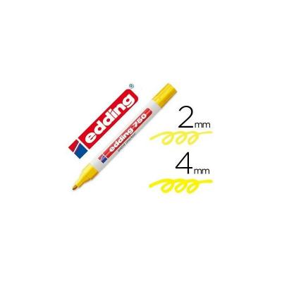 EDDING  750 paint - Marqueur - permanent - jaune - encre pigment&eacute;e - 2-4 mm - pack de 10