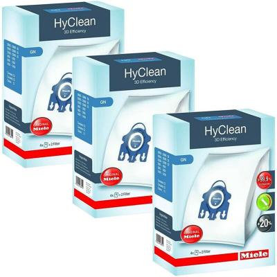 MIELE Lot de 12 sacs &agrave; poussi&egrave;res hyclean 3d gn + 6 filtres pour aspirateurs 