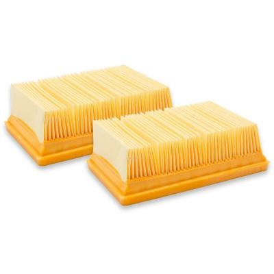 VHBW Lot de 2x filtres pliss&eacute; plat compatible avec K&auml;rcher WD6 p, WD6 Premium aspirateur - &Eacute;l&eacute;ment filtrant - Remplacement pour 2.863-005.0, kfi 4410