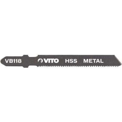 VITO PRO POWER Lames m&eacute;tal pour Scie sauteuse Longueur 77mm VITO Coupe 1 &agrave; 3mm Embo&icirc;tement Bosch VB118.