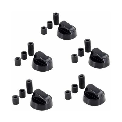 GENERIQUE Lot de 5 manettes noires universelles (21815) Four, cuisini&egrave;re