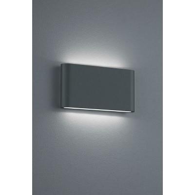 TRIO  Thames Ii Applique Murale Ext&eacute;rieure Moderne 17cm 2 Lumi&egrave;res Anthracite 3000k Ip54