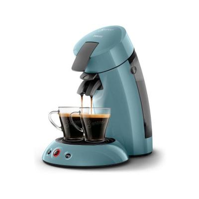 PHILIPS Machine a Cafe dosette SENSEO ORGINAL  HD6553/21, Booster d'ar&ocirc;mes, Crema plus, 1 ou 2 tasses, Bleu Gris