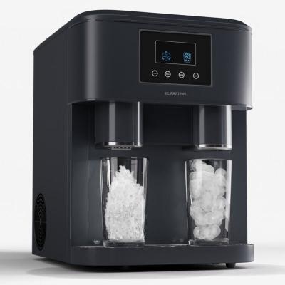 KLARSTEIN  eiszeit crush Machine &agrave; gla&ccedil;ons 2 tailles glace pil&eacute;e 15 &agrave; 18 kg de gla&ccedil;ons par jour Noir 