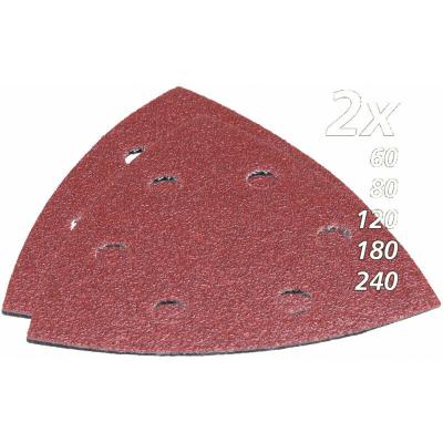 MAKITA B-21618 Jeu de papier de verre triangulaire velcro bois 10pcs - 