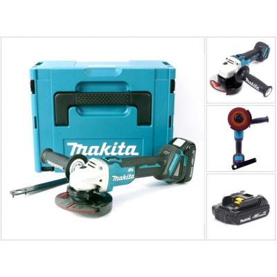 MAKITA  Dga504Y1J Meuleuse D'Angle Sans Fil 125 Mm 18 V Set Makpac Avec 1 Batterie 1,5 Ah Incluse