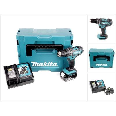 MAKITA Dhp 482 RT1J Perceuse-visseuse &agrave; percussion sans fil 18V 62Nm en Makpac + 1x 5,0 Ah batterie + chargeur - 