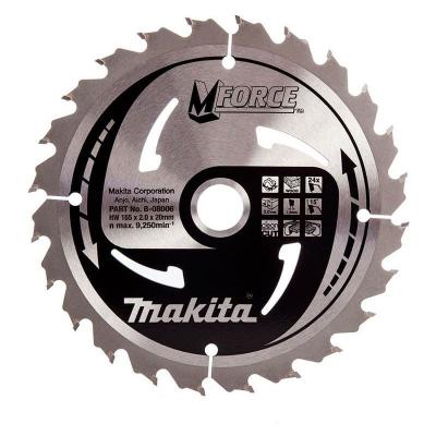 MAKITA  - Lame TCT Mforce pour bois 165mm 20x2/1.2mm - B-08006
