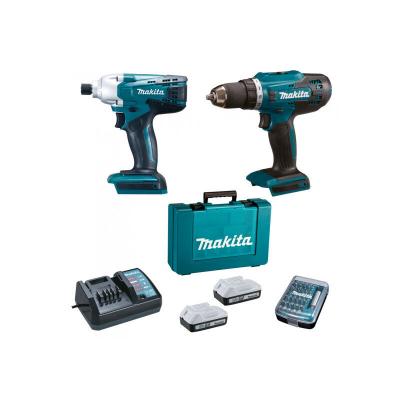 MAKITA Perceuse sans fil 18V DF4880 + cl&eacute; &agrave; chocs 18V TD127D -  - avec 2 batteries 18V 1.5 Ah + chargeur + 30 embouts - DK18A35X1 