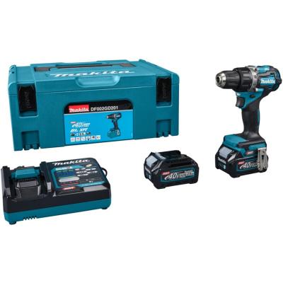 MAKITA Perceuse-visseuse 40V + 2 batteries 2,5Ah + chargeur + MAKPAC - DF002GD201