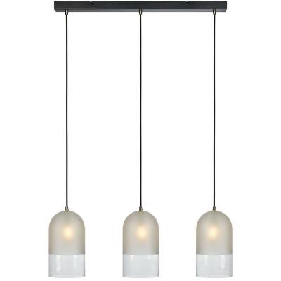 MARKSLOJD Marksl&ouml;jd Suspension Cope avec verre givr&eacute; &agrave; trois lampes