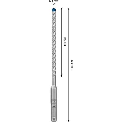 BOSCH Expert sds Plus-7x Hammer Foret, 6 x 100 x 165 mm, 50 pcs.