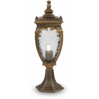 MAYTONI  Lighting -  Fleur Borne d'ext&eacute;rieur noire avec or, IP44