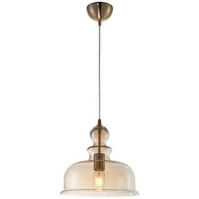 MAYTONI Suspension en m&eacute;tal et verre ambr&eacute; Tone - 