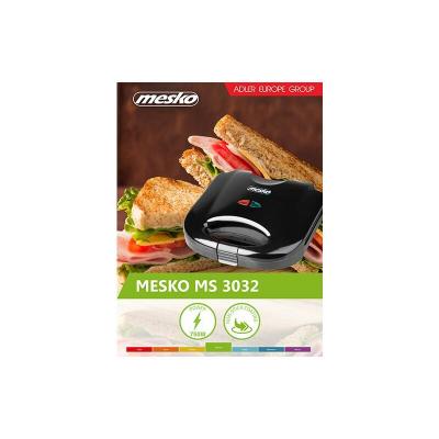 ADLER Mesko MS 3032 Croque-Monsieur Grill, Multicolore, Taille Unique