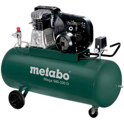 METABO  - compresseur 3 kw 11 bar 395 l/min cuve 200 l - mega 580-200 d