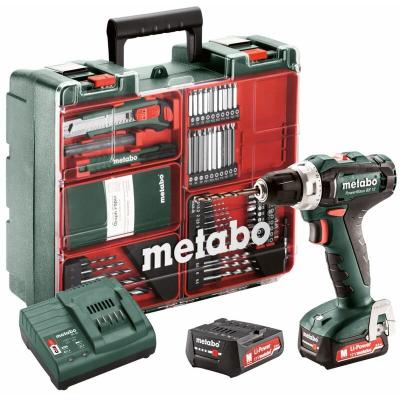 METABO  - perceuse batterie 12V PowerMaxx bs 12 Set / 2x batterie 2.0 Ah Atelier mobile