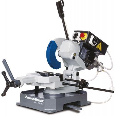 METALLKRAFT  - Tron&ccedil;onneuse m&eacute;tal acier 2 vitesses 0,95/1,32 kW 400 v lame circulaire &oslash;250 mm 40/80 tr/min avec pompe MKS255N