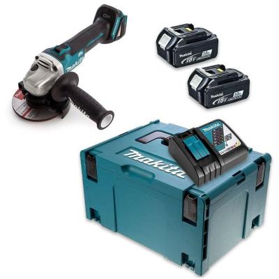 MAKITA Meuleuse d'angle 18VLXT &Oslash;125 mm (2x3,0 Ah) en makpac  DGA506RFJ
