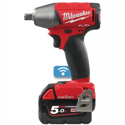 MILWAUKEE  Llave impacto M18 Fuel Sin ESCOBILLAS One Key 5,0 ah Litio 1/2""; 4 modos Con anillo e Dynacase