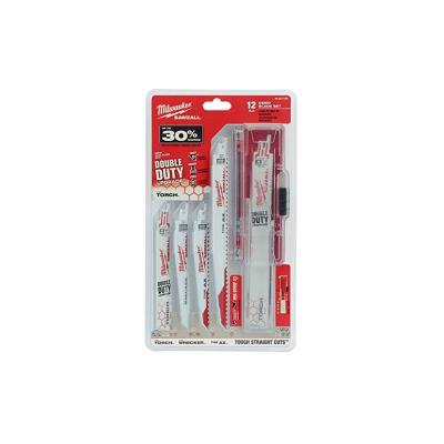  Milwaukee 49222229 Set lames de scie sabre d&eacute;molition (12 pi&egrave;ces)