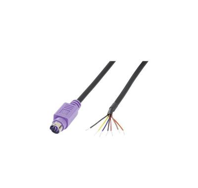 BKL ELECTRONIC Mini DIN m&acirc;le, droit 0204097 Nombre de p&ocirc;les (num): 6 violet