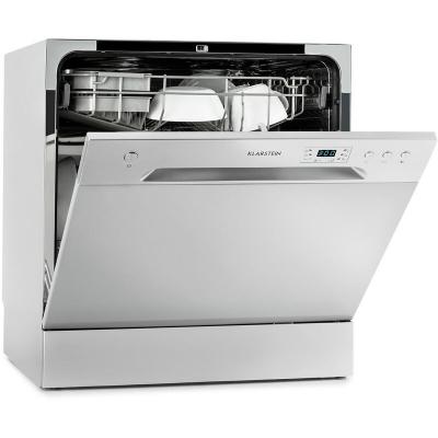 KLARSTEIN Mini Lave Vaisselle 8 Couverts -  - Lave-vaisselle Pose Libre avec 6 Programmes - argent