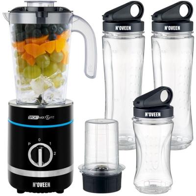 NOVEEN  sb2000 0,8 l blender sport 500 w noir, transparent 