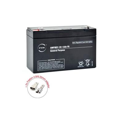 NX  - Batterie plomb agm 12-6 General Purpose fr 6V 12Ah F4.8